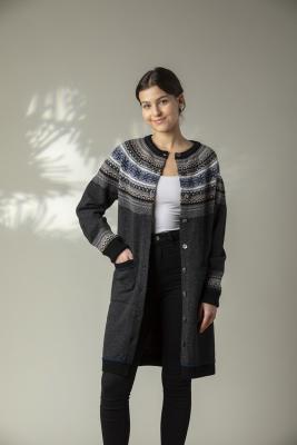 Alpine Coat, long Cardigan Pegasus von Eribé of Scotland